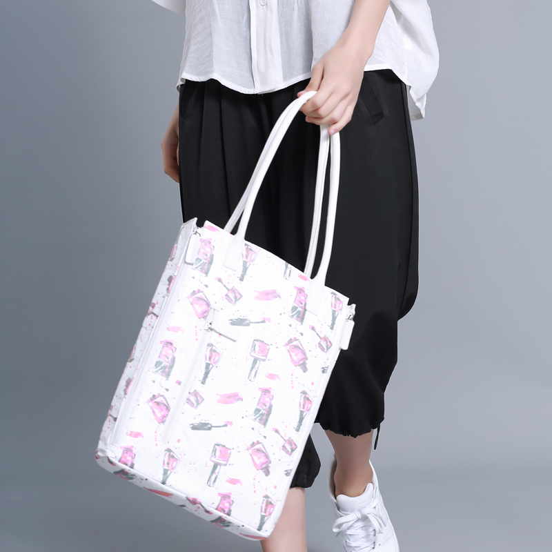 المرأة متعددة فتحات عارضة حقيبة الكتف حقائب خفيفة الوزن متعددة الوظائف حقيبة مستحضرات التجميل 