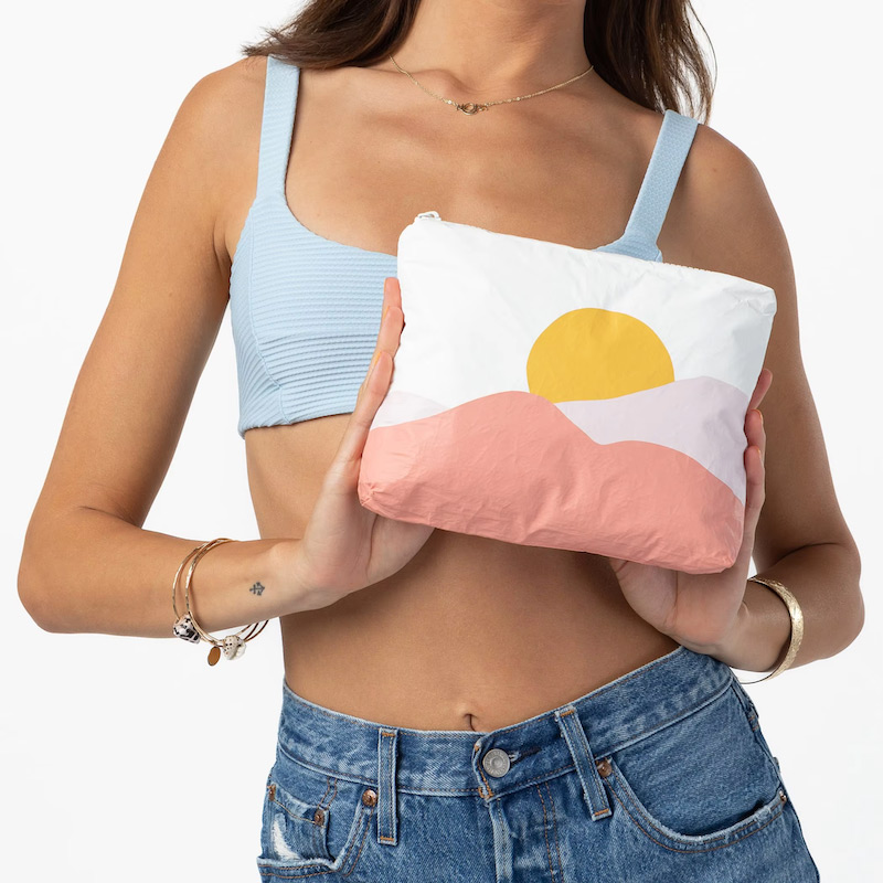 حقيبة مستحضرات تجميل تايفك® مقاومة للماء ومطبوعة حسب الطلب، مناسبة للرحلات والرحلات البحرية - حقيبة شاطئ صغيرة وخفيفة الوزن